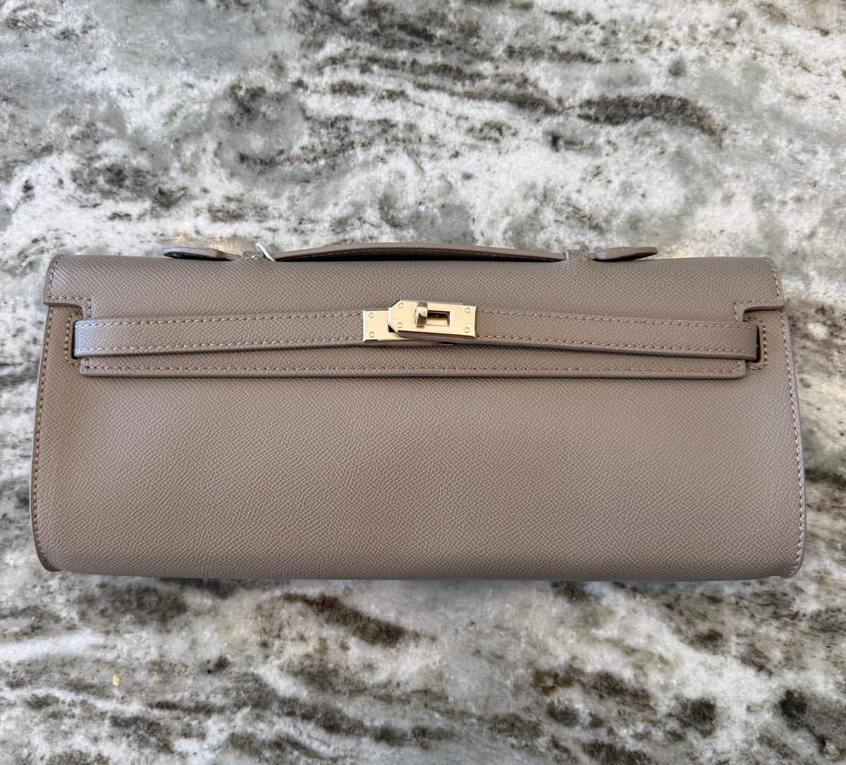 Hadley Handle Bag- Taupe Saffiano