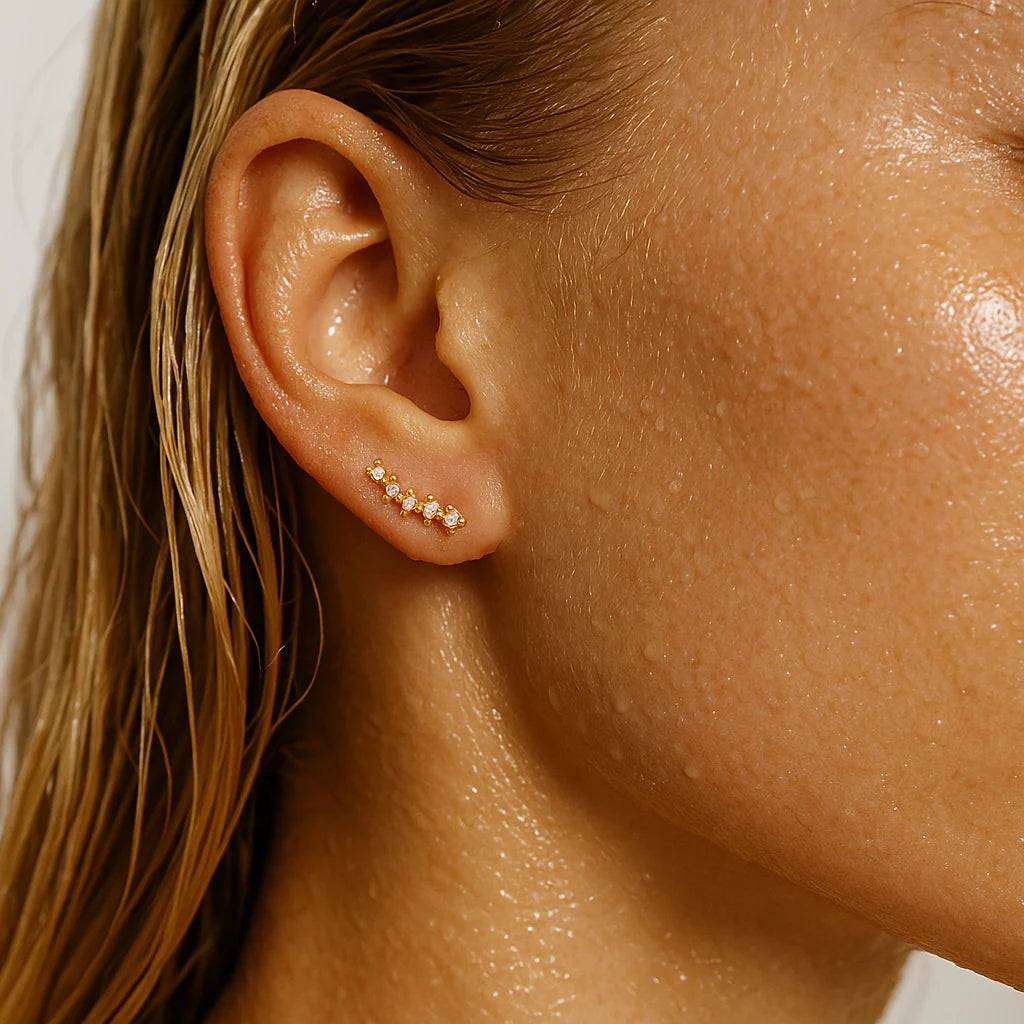 Lolita Climber Stud Earring- Gold