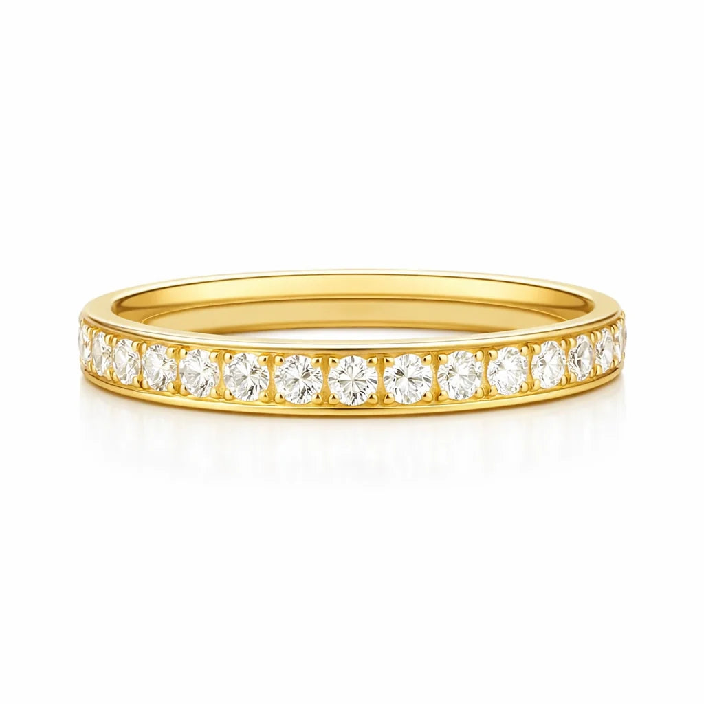 Velia Eternity Band Ring- Gold