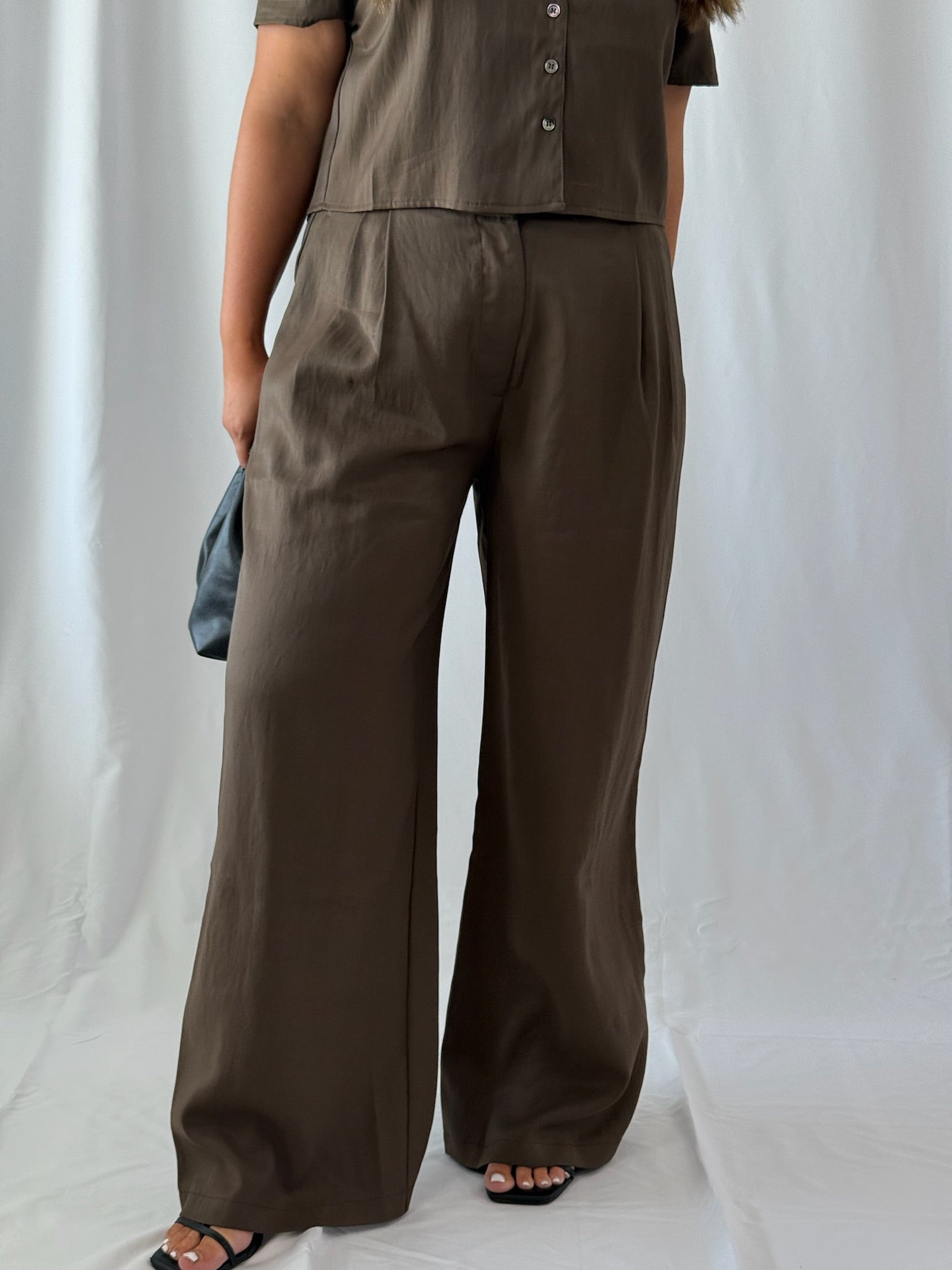 Addi Soft Rayon Trouser- Brown