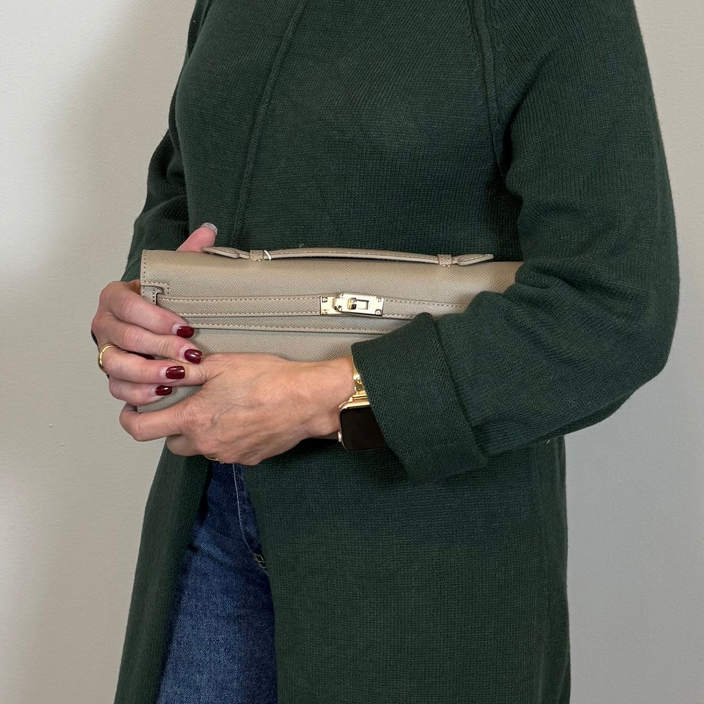 Hadley Handle Bag- Taupe Saffiano