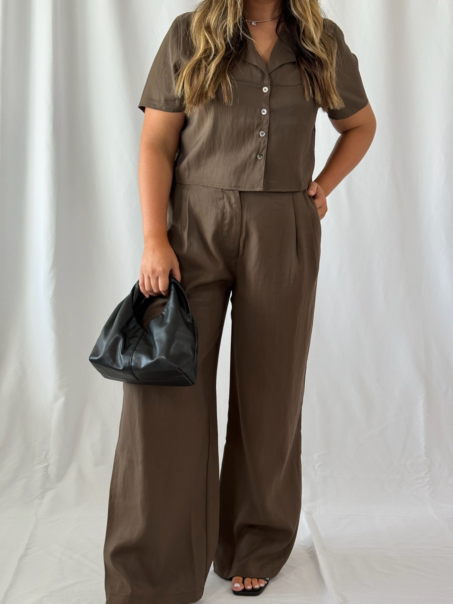 Addi Soft Rayon Trouser- Brown