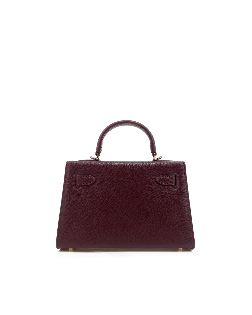 Hariette Handle Bag- Bordeaux Saffiano
