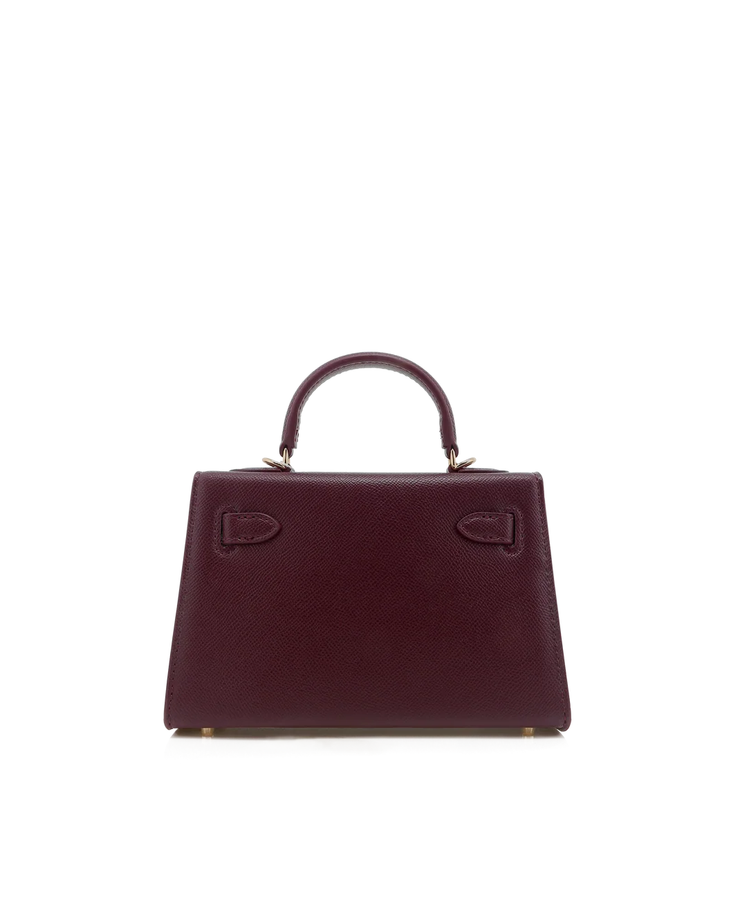 Hariette Handle Bag- Bordeaux Saffiano