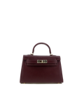 Hariette Handle Bag- Bordeaux Saffiano