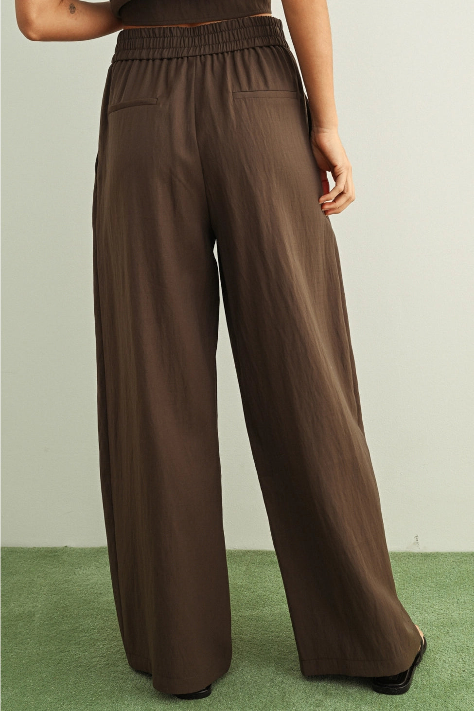 Addi Soft Rayon Trouser- Brown