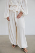 Adele Balloon Pants- Cream
