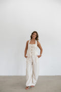 Stella Halter Top Two- Piece Set-Oatmeal