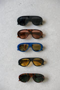 Oversized Shield Aviator Sunglasses Set