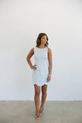 Josie Mini Dress- Light Blue