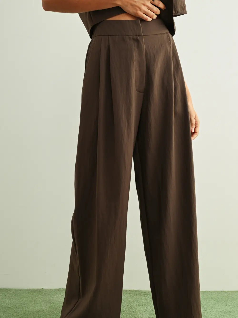 Addi Soft Rayon Trouser- Brown