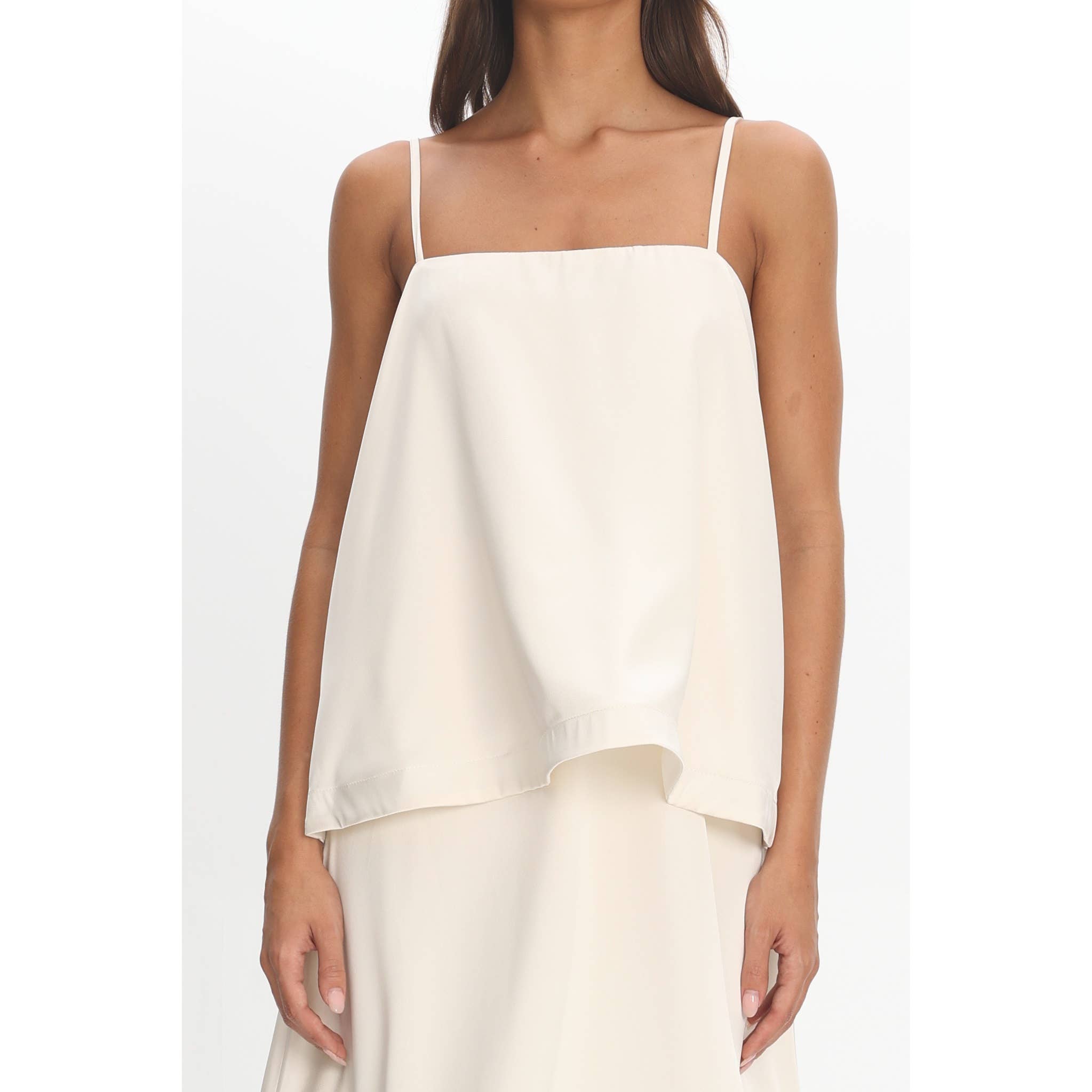 Lauren Layered Maxi Dress- Ivory
