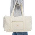 Cream Large Duffle Bag