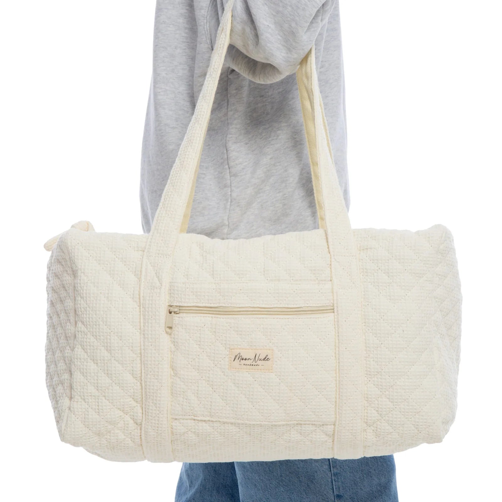 Cream Large Duffle Bag